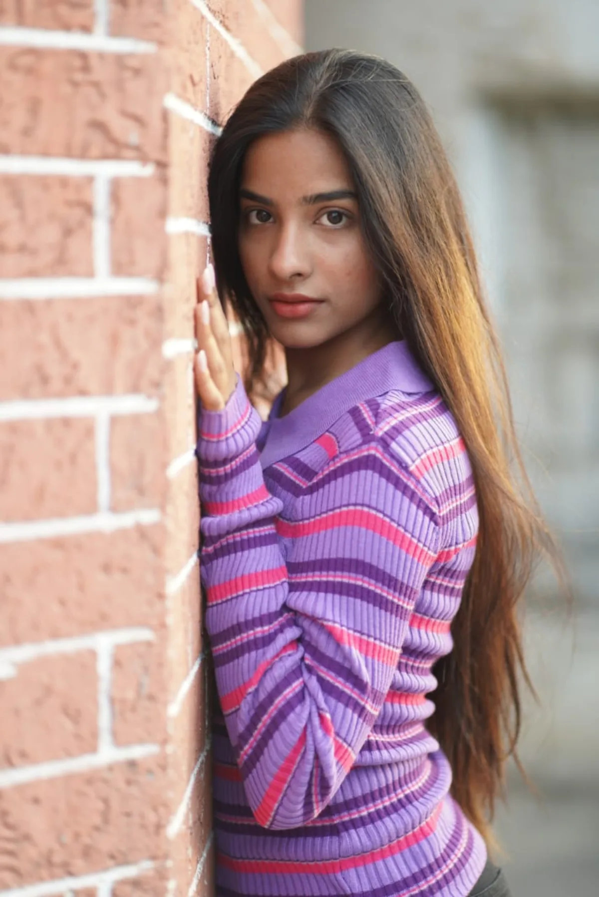 Aura — fashion model portfolio, Chennai. Frame 6.