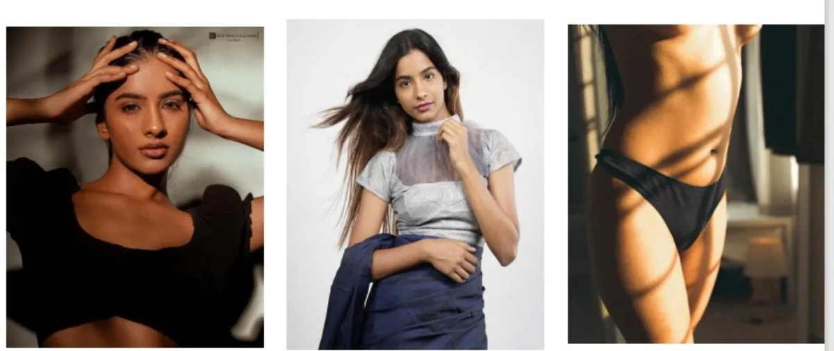 Aura — fashion model portfolio, Chennai. Frame 7.